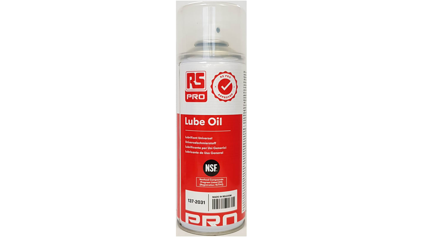 RS PRO 400 ml General Purpose Lubricant Multi-purpose lubricant and for Food Industry, General Purpose Use