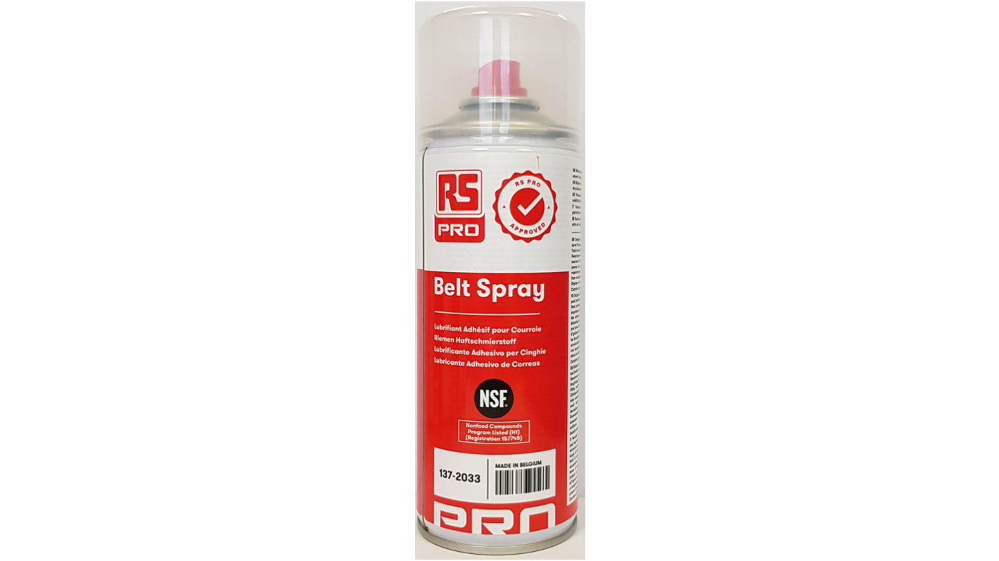 RS PRO Bandschmiermittel Universal lebensmitteltauglich, Spray 400 ml