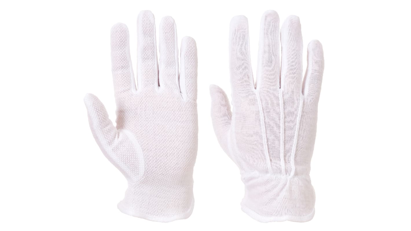 RS PRO White Cotton General Purpose Work Gloves, Size 10