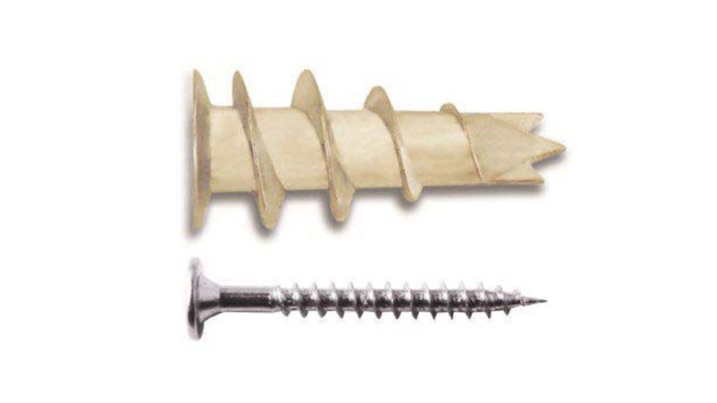 Śruba z łbem sześciokątnym łeb z łbem stożkowym Nylon długość 10mm