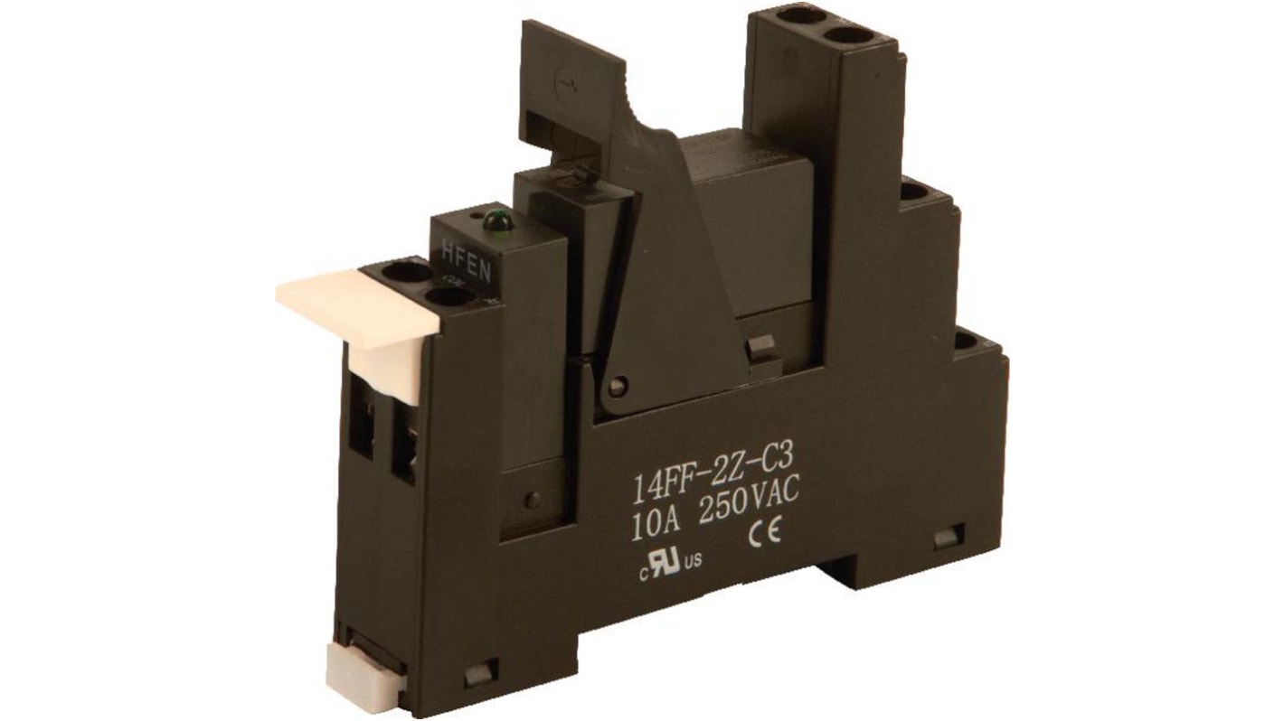 Hongfa Europe GMBH 1RM Series Interface Relay, DIN Rail Mount, 12V dc Coil, SPDT, 1-Pole, 12A Load