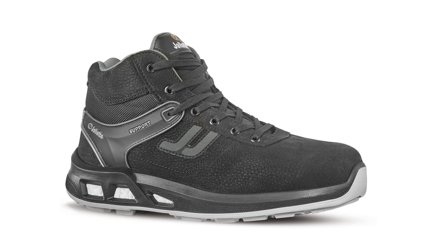 Jallatte J ENERGY Black ESD Safe Aluminium Toe Capped Unisex Ankle Safety Boots, UK 9, EU 43