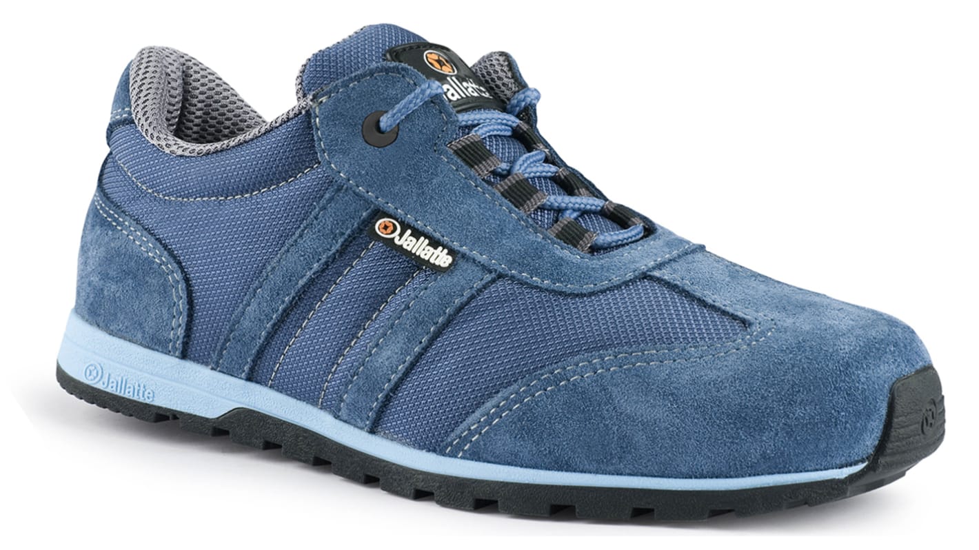 Jalatte SOPHIE Blue Steel Toe Capped Safety Trainers, EU 42