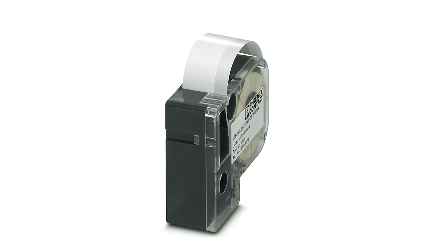 Phoenix Contact MM-EML Black on White Label Printer Tape, 8 m Length, 18 mm Width, 8m Label Length, 18mm Label Width