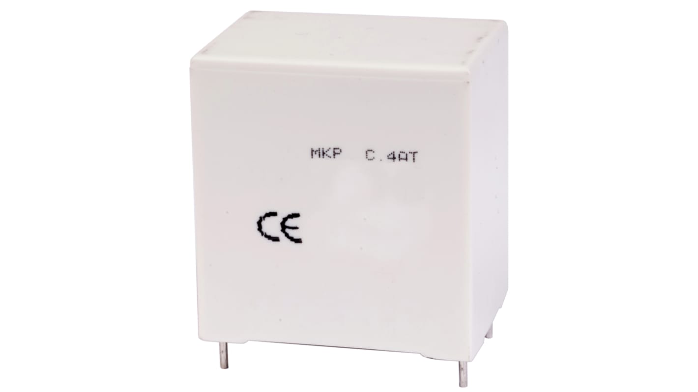 KEMET C4AT Metallised Polypropylene Film Capacitor, 275 V ac, 400 V dc, ±5%, 10μF, Through Hole