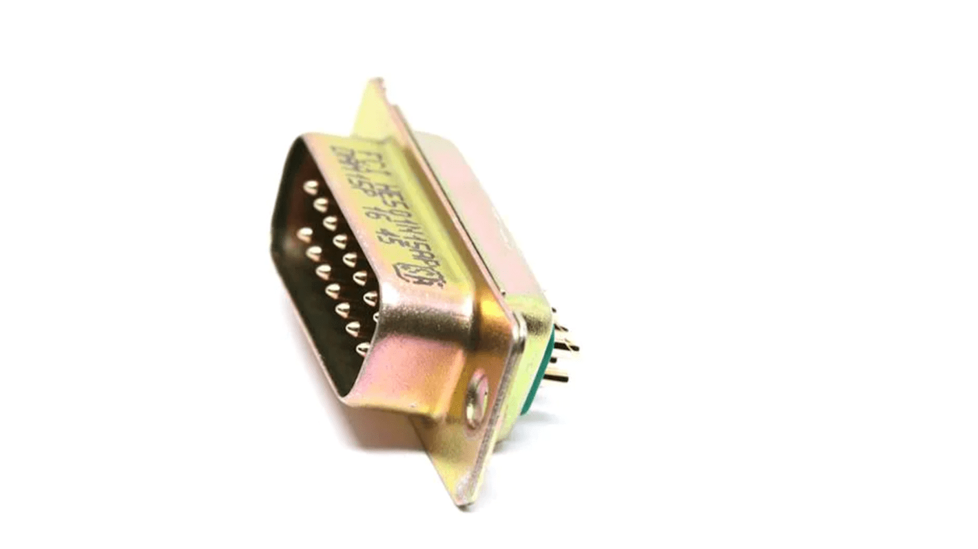 Amphenol Communications Solutions DM 15 Way Cable Mount D-sub Connector Plug, 2.74mm Pitch