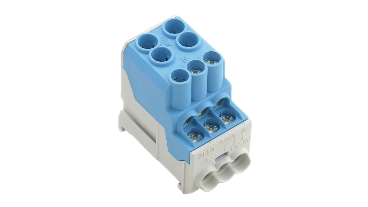 Blocco di distribuzione, Weidmuller, 6 vie 101A, 1 kV c.a./c.c.
