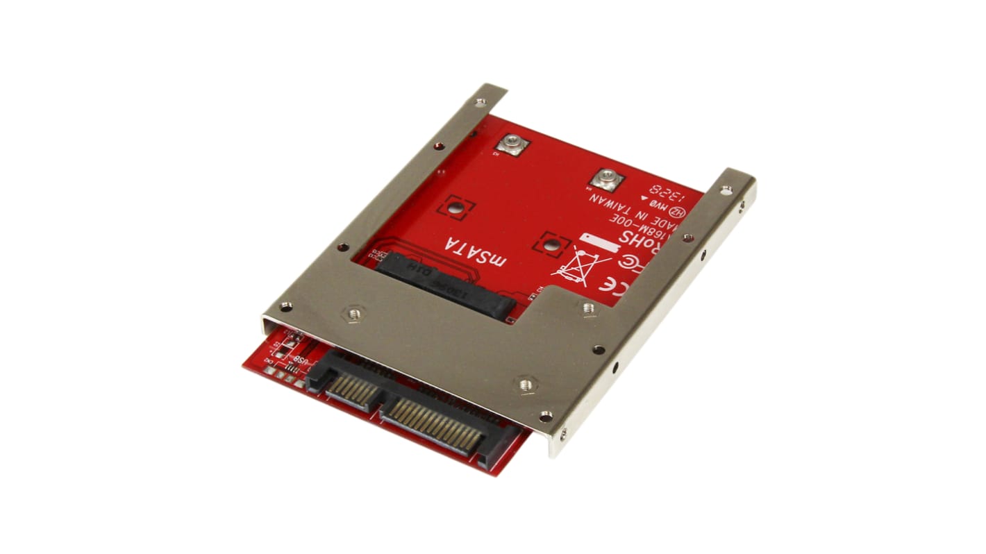 StarTech.com Festplattenadapter, mSATA SSD to 2.5 SATA Adapter, 1 Laufwerke, mSATA 100 x 70 x 7mm