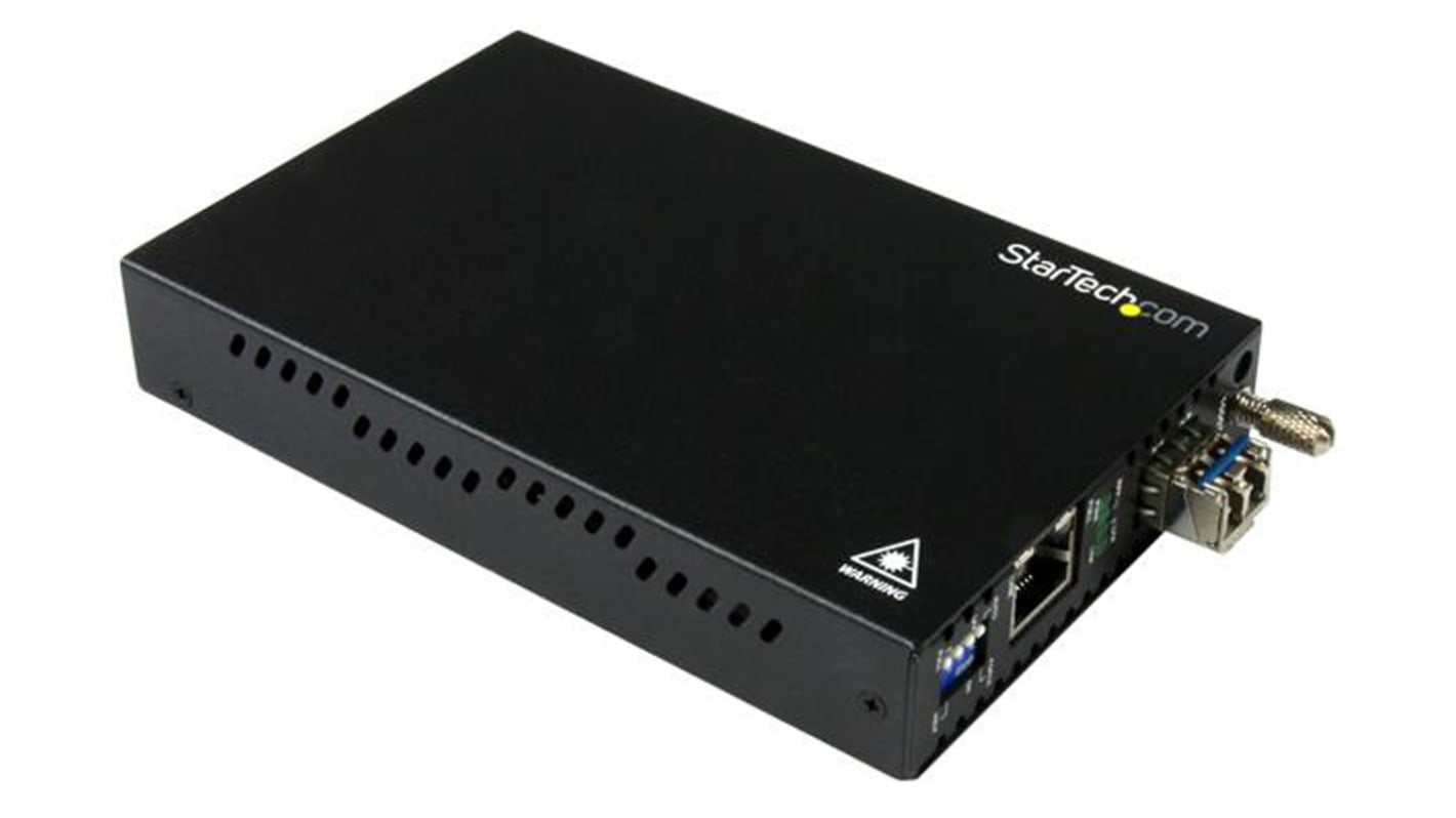 StarTech.com Medienkonverter 10/100/1000Mbit/s, Halbduplex/Vollduplex, Single Mode 20km 2000Mbit/s, Anschluss: LC, RJ45