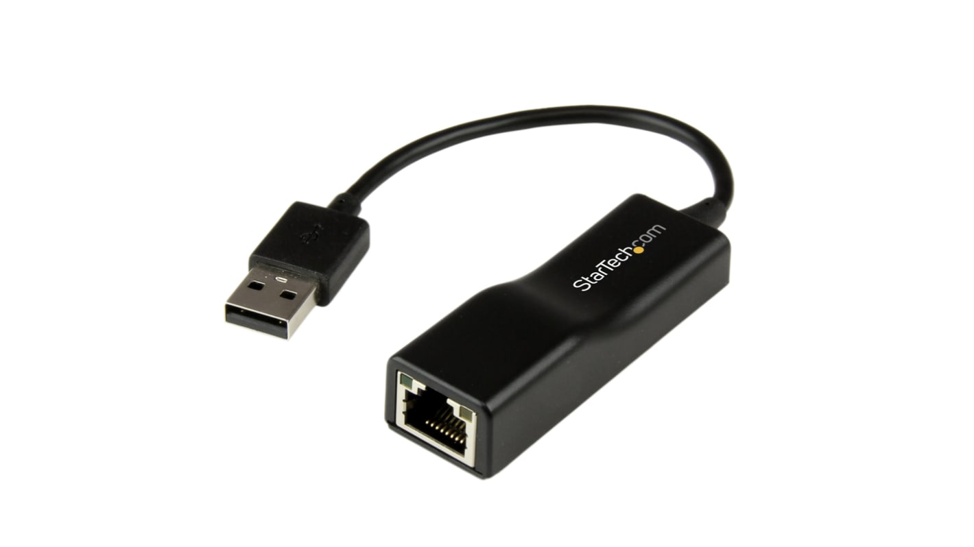 StarTech.com Port USB Ethernet Adapter USB 2.0 USB A to RJ45 10/100Mbit/s Network Speed