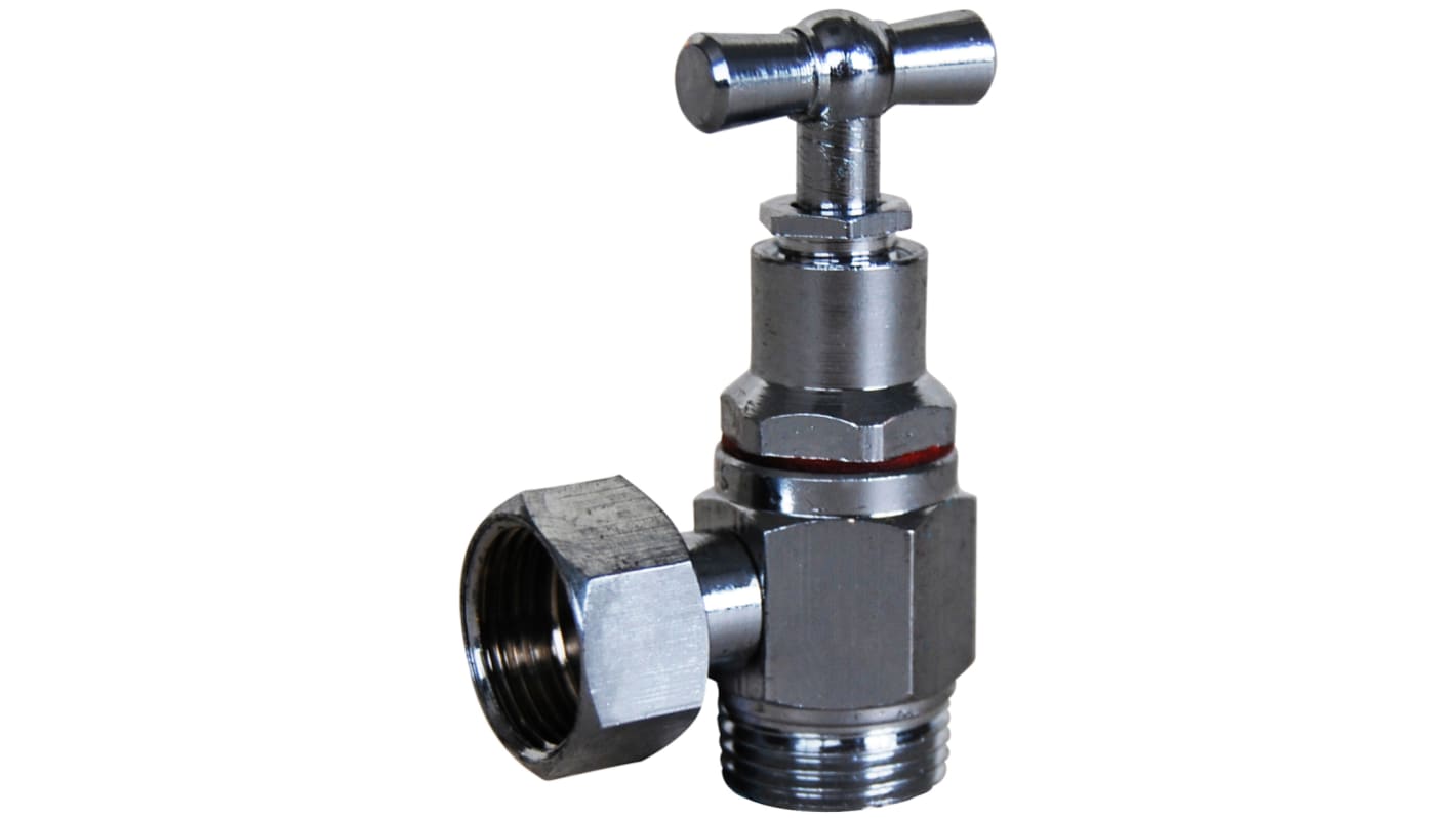 Sferaco Chrome Plated Brass Stopcock, 9.53mm BSP