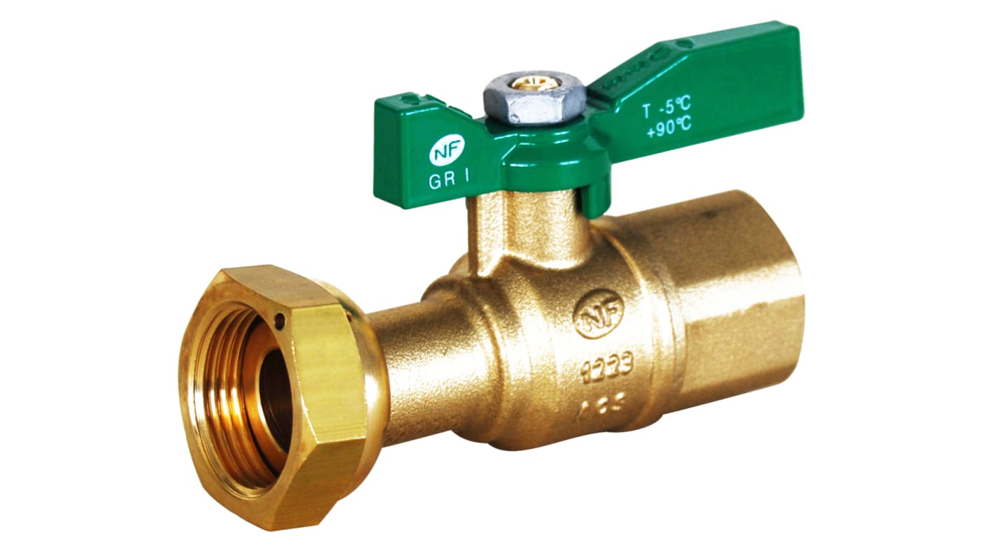 Sferaco Brass 2 Way, Ball Valve, BSPP 3/4in, 20bar Operating Pressure