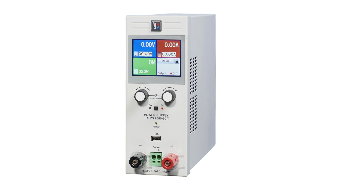 Fuente de alimentación EA Elektro-Automatik EA-PS 9040-40 T 640W, calibrado RS, 1 salida, 0 → 40V, 40A, 640W
