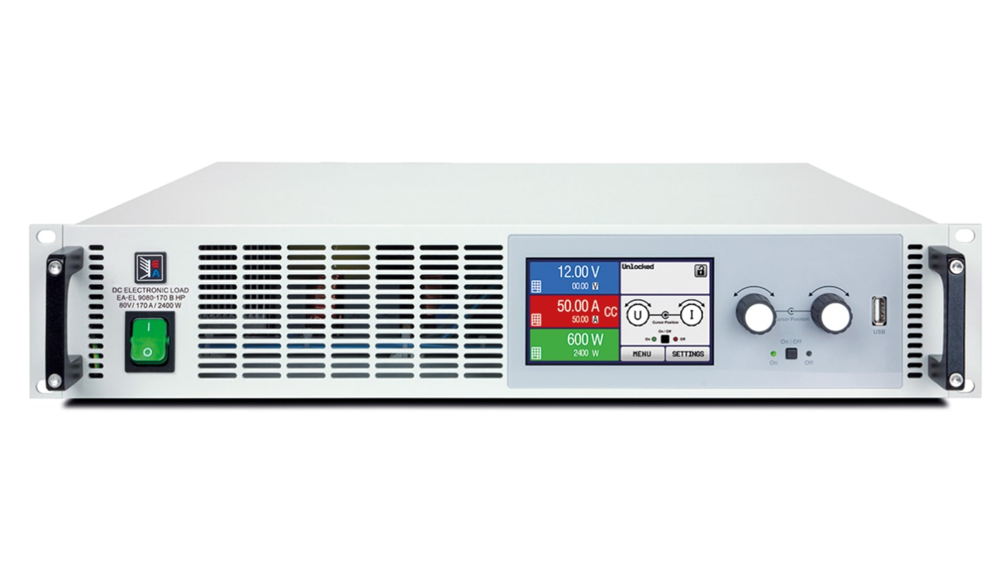 Carga electrónica dc EA Elektro-Automatik EL 9000 B HP 2 U, 0 → 360 V. / 0 → 20 A. / 0 → 900 W.