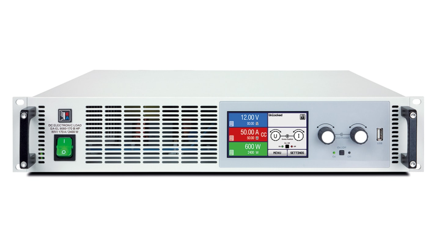 EA Elektro-Automatik EL 9000 B HP Series Electronic DC Load, 0 → 2400 W, 0 → 80 V, 0 → 170 A