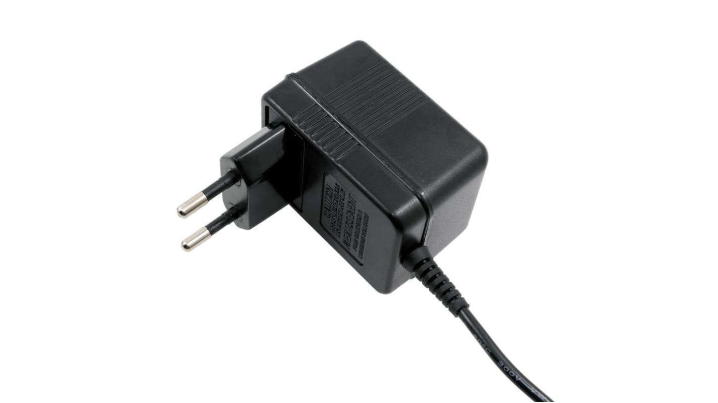 Adaptateur AC/DC 12V c.c., 250mA, 3W, , Non régulée