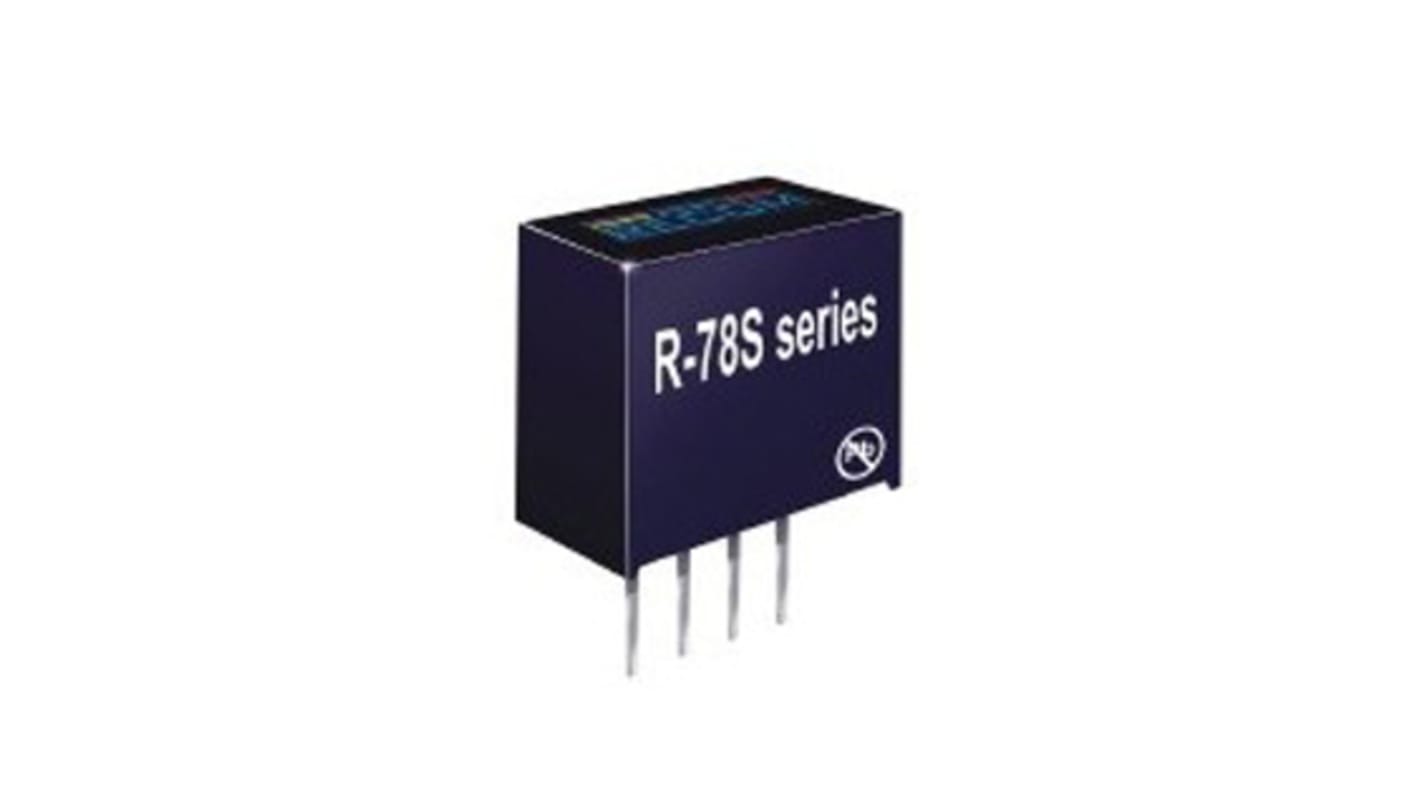 Regolatore switching Recom, ingresso 0.65 → 3.15V cc, uscita 3.3V cc, 100mA, 0.33W