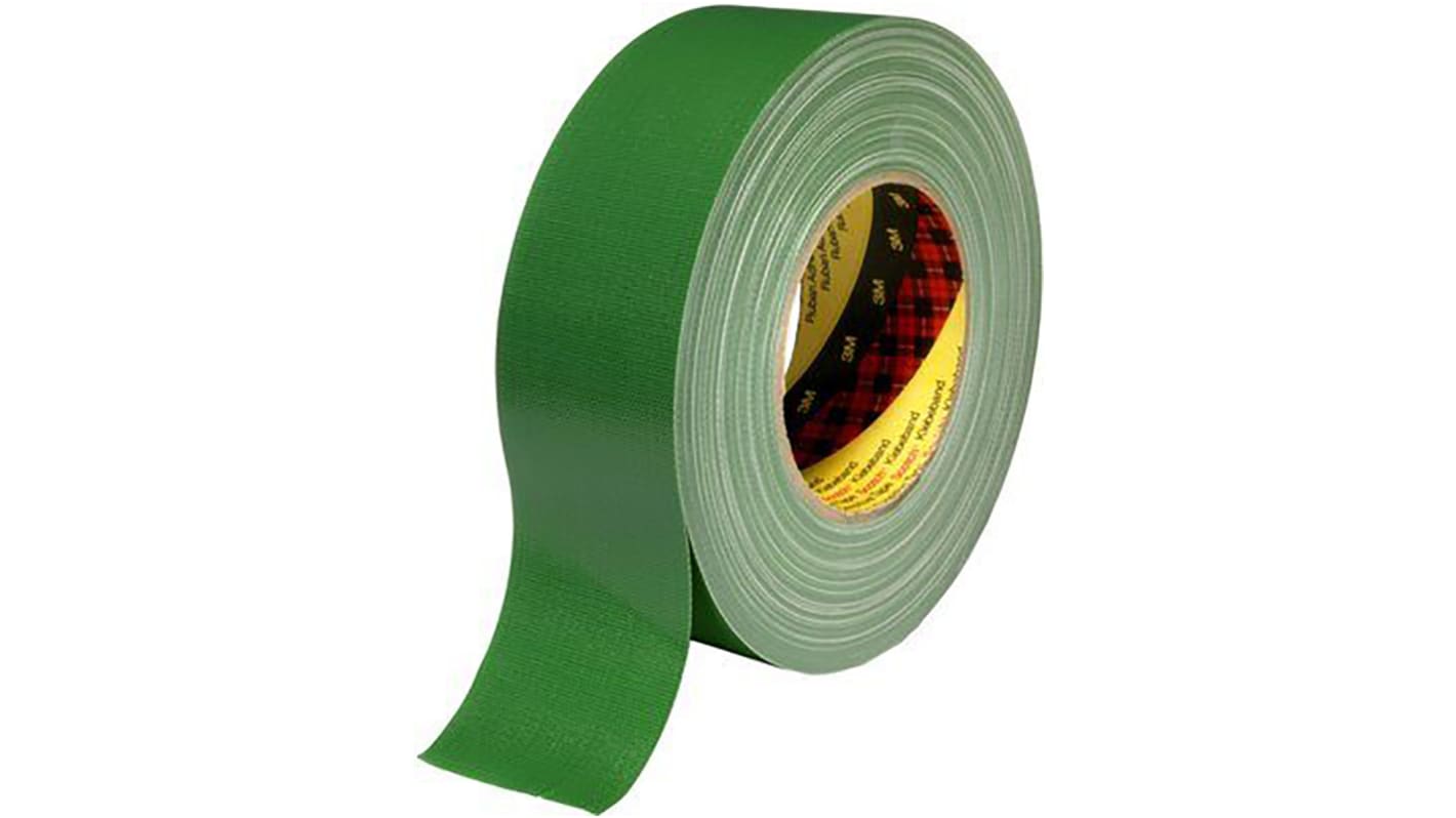 3M Scotch 389 Duct Tape, 50m x 50mm, Green, PE Coated Finish