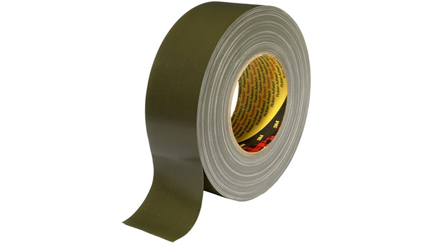 3M Scotch 389 Duct Tape, 50m x 50mm, Green, PE Coated Finish