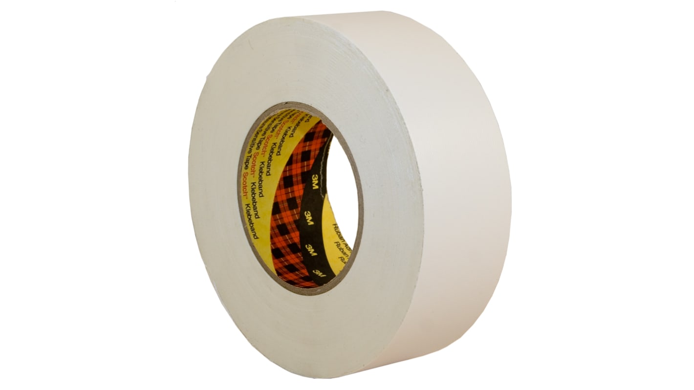3M Scotch 389 Duct Tape, 50m x 25mm, White, PE Coated Finish