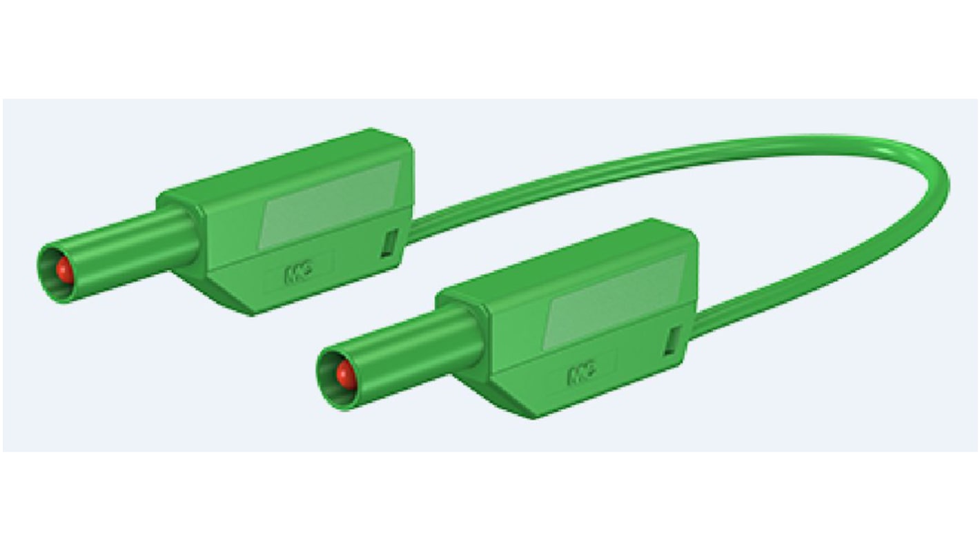 Staubli, 32A, 1kV, Green, 2m Lead Length