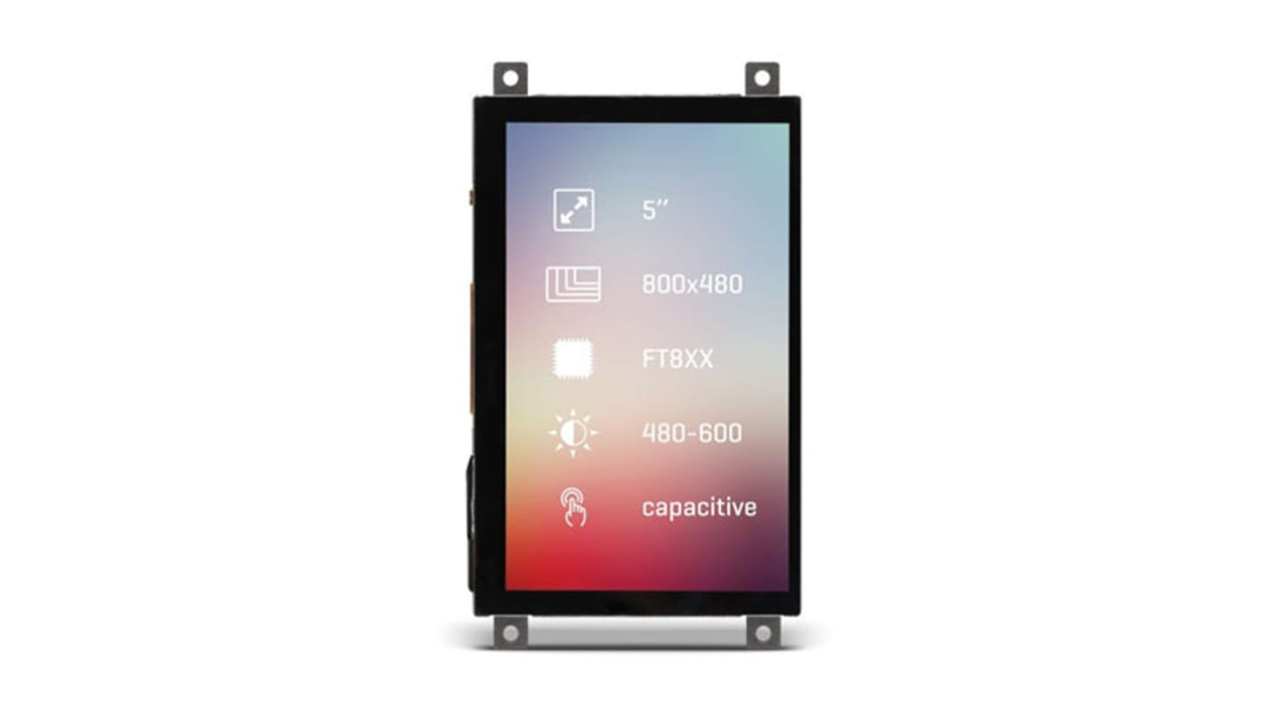 MikroElektronika MIKROE-2171 TFT LCD Colour Display / Touch Screen, 5in, 800 x 480pixels