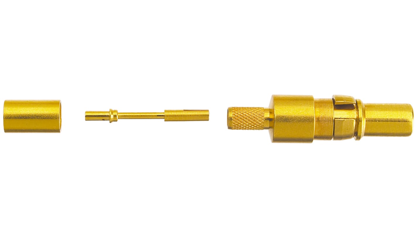 HARTING, D-Sub Mixed Series, size 188 AU, 316 U, RG 174 U Male Crimp, Solder D-Sub Connector Coaxial Contact, Gold