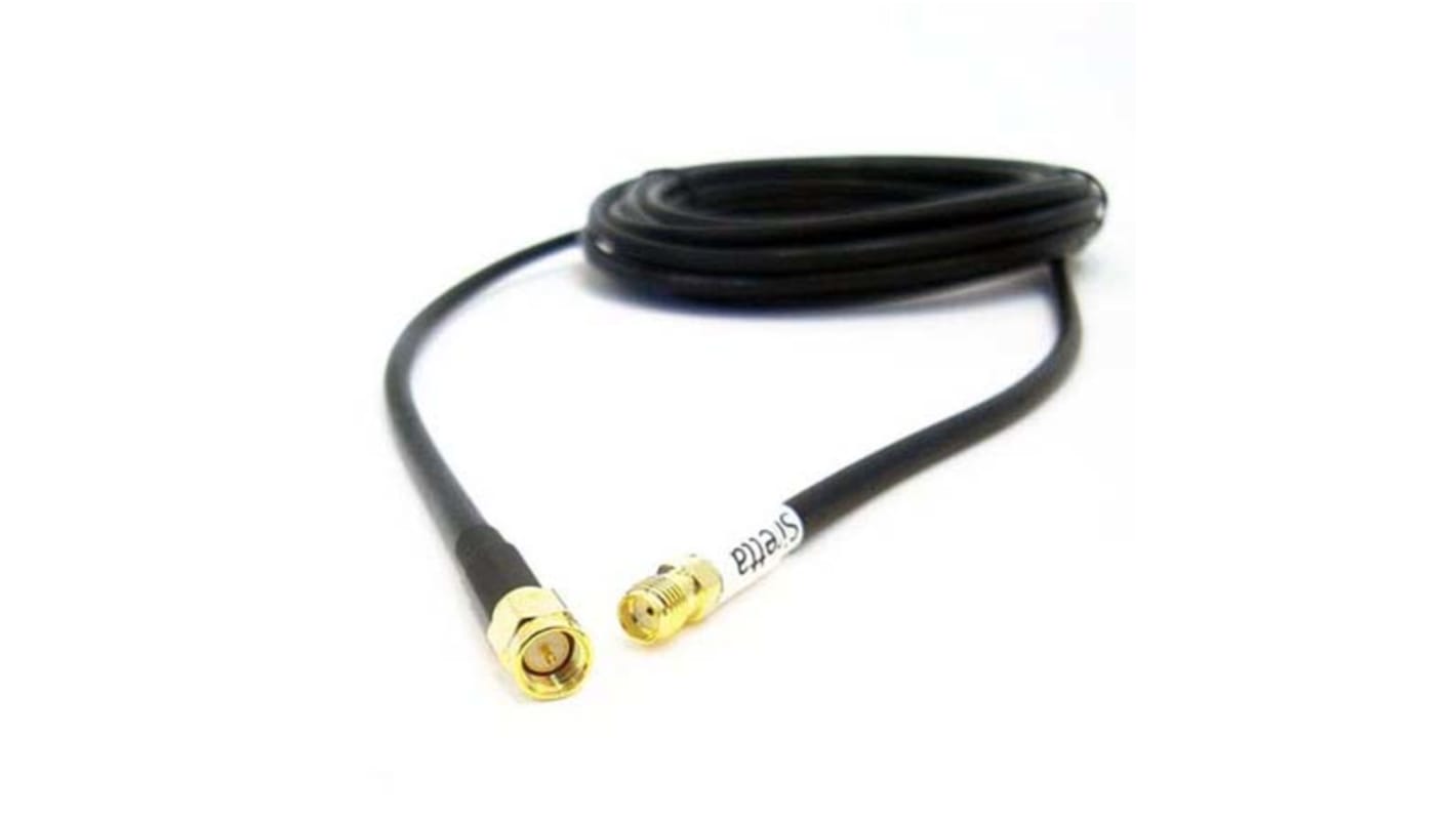 Siretta ASM Series Male SMA to Female SMA, 3m, LLC200A Coaxial, Terminated50 Ω