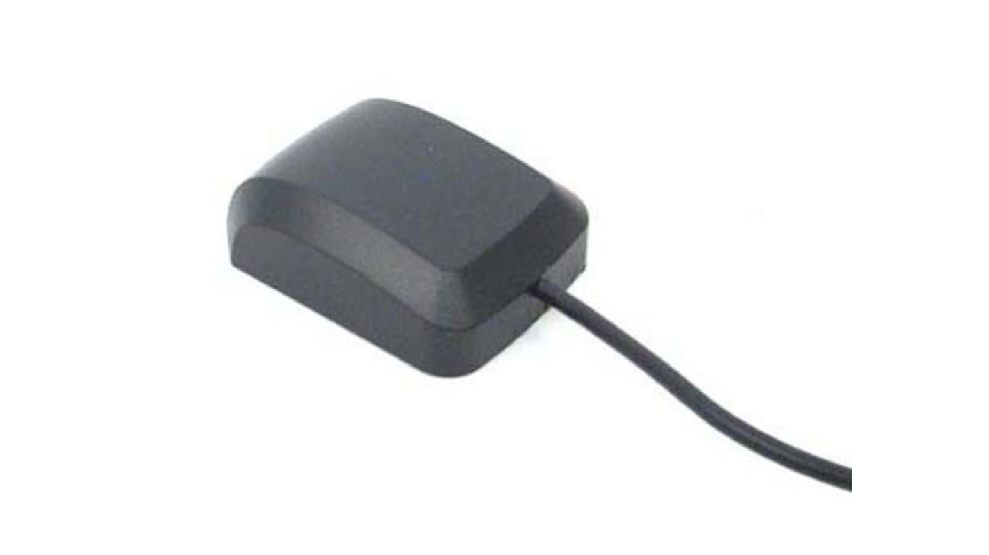 Siretta GPS-Antenne MIKE3A/2.5M/SMAM/S/S/17 Magnetisch Vierkant SMA Stecker 28dBi GPS MIKE 3A