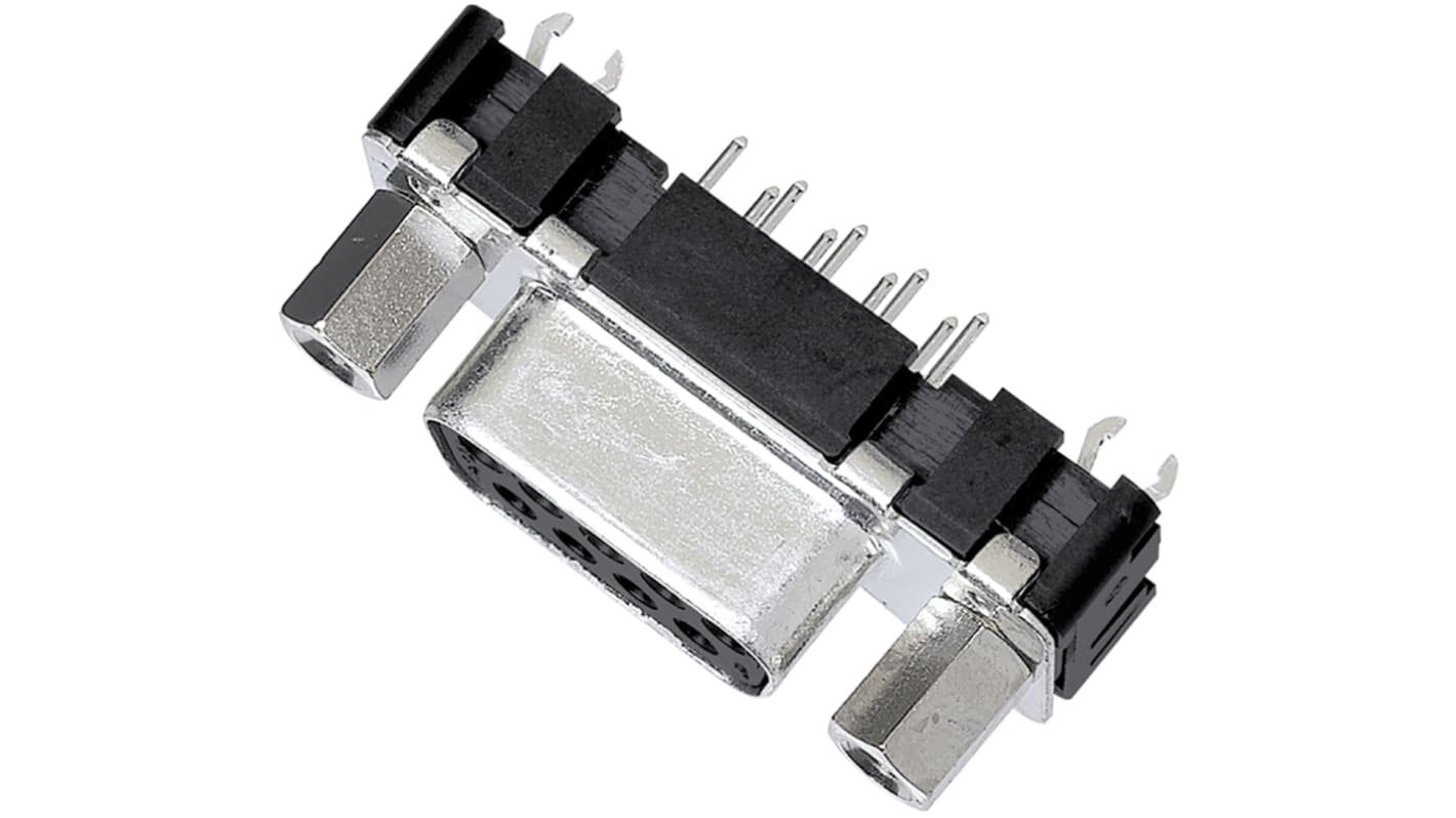 Conector D-sub Harting, Serie D-Sub, paso 2.74mm, Recto D-Sub estándar, Montaje en orificio pasante, Hembra,