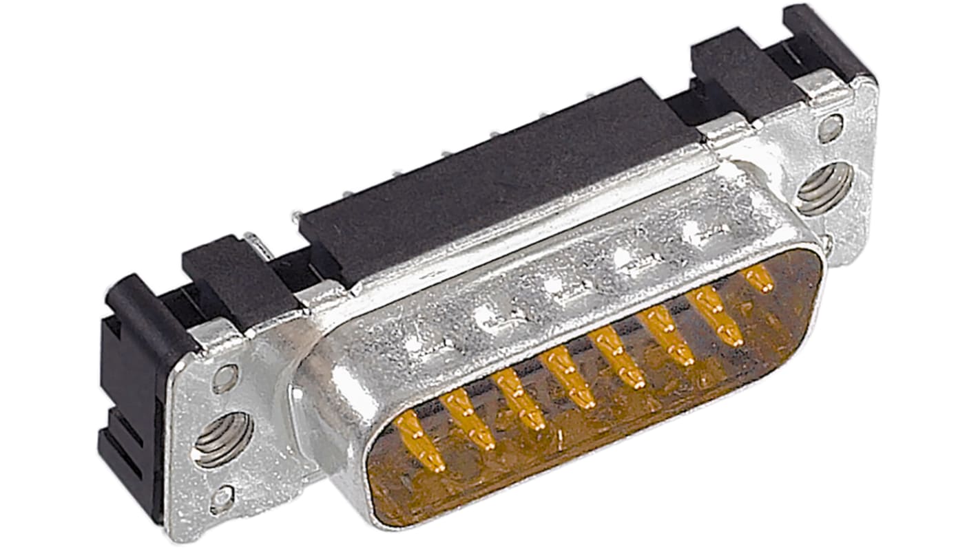Connettore D-Sub HARTING standard, Maschio, 9 vie, terminazione a saldare