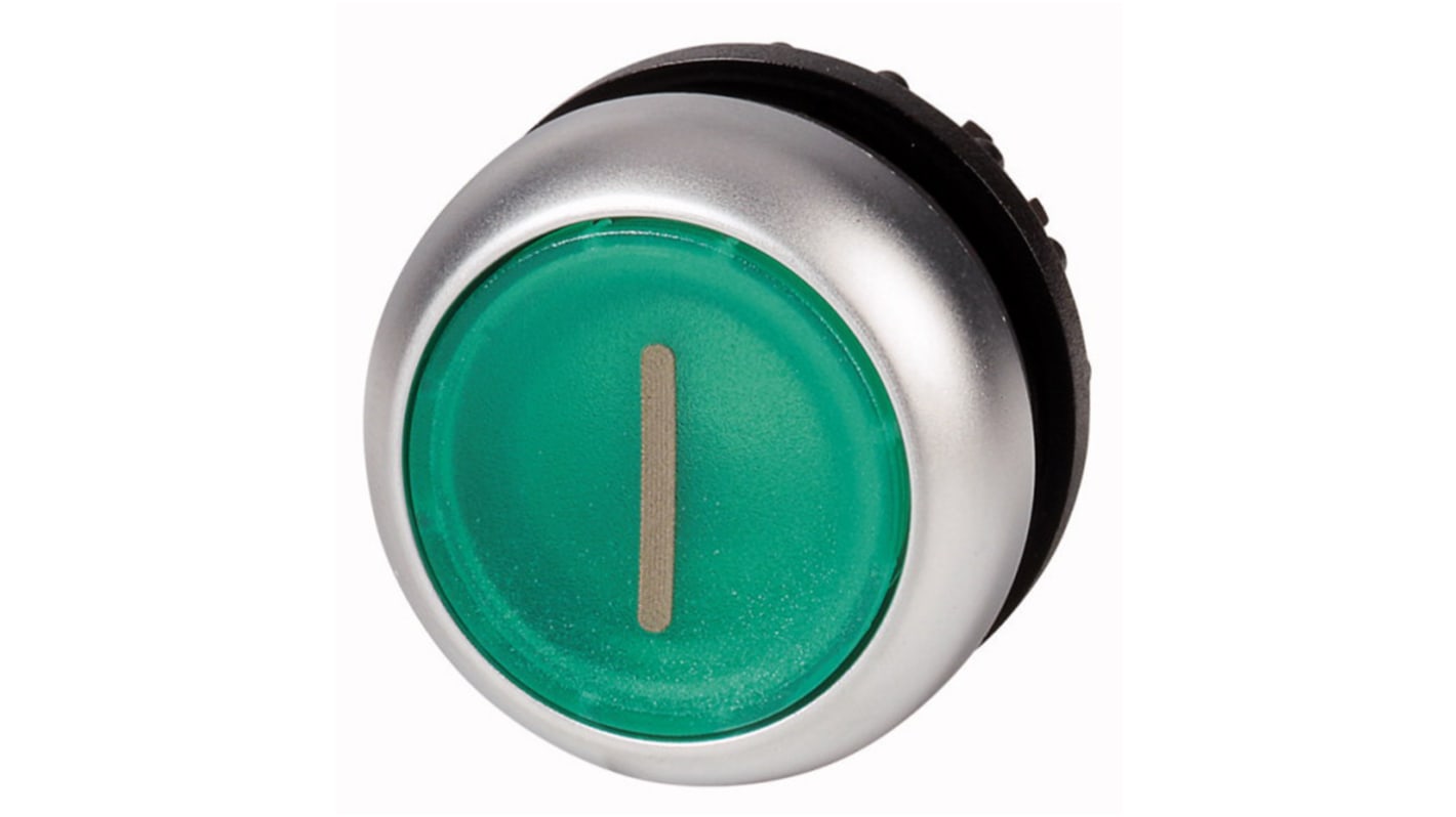 Eaton RMQ Titan M22 Series Green Maintained Push Button Head, 22mm Cutout, IP67