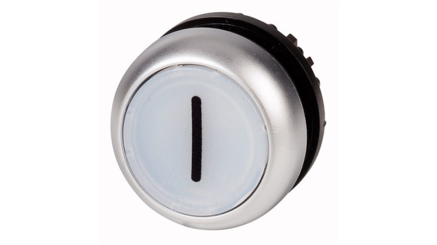Eaton RMQ Titan M22 Series White Maintained Push Button Head, 22mm Cutout, IP67
