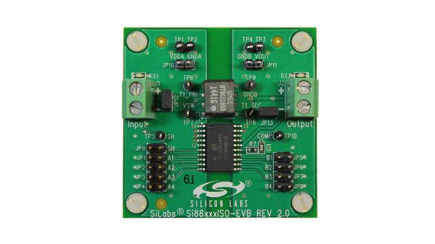 Skyworks Solutions Inc 评估套件, Si88x4x, Si88xx芯片, 用于工业自动化系统、混合动力和电动车辆、隔离电源、变频器、数据采集系统、电动机控制系统、PLC、分布式控制系统