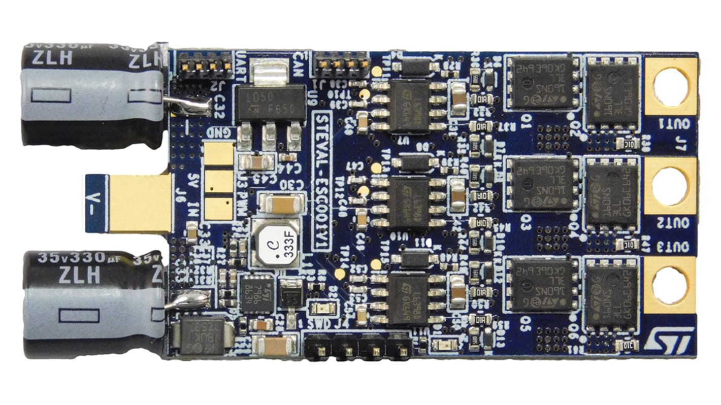STマイクロ,  評価ボード, 評価ボード, L6398, STL160NS3LLH7, STM32F303 用, STEVAL-ESC001V1