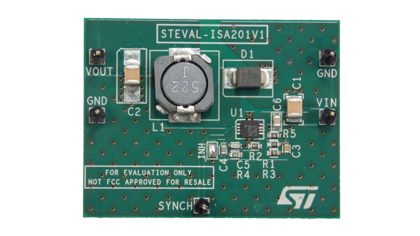 STマイクロ,  評価ボード, 評価ボード, DC-DCコンバータ, STEVAL-ISA201V1