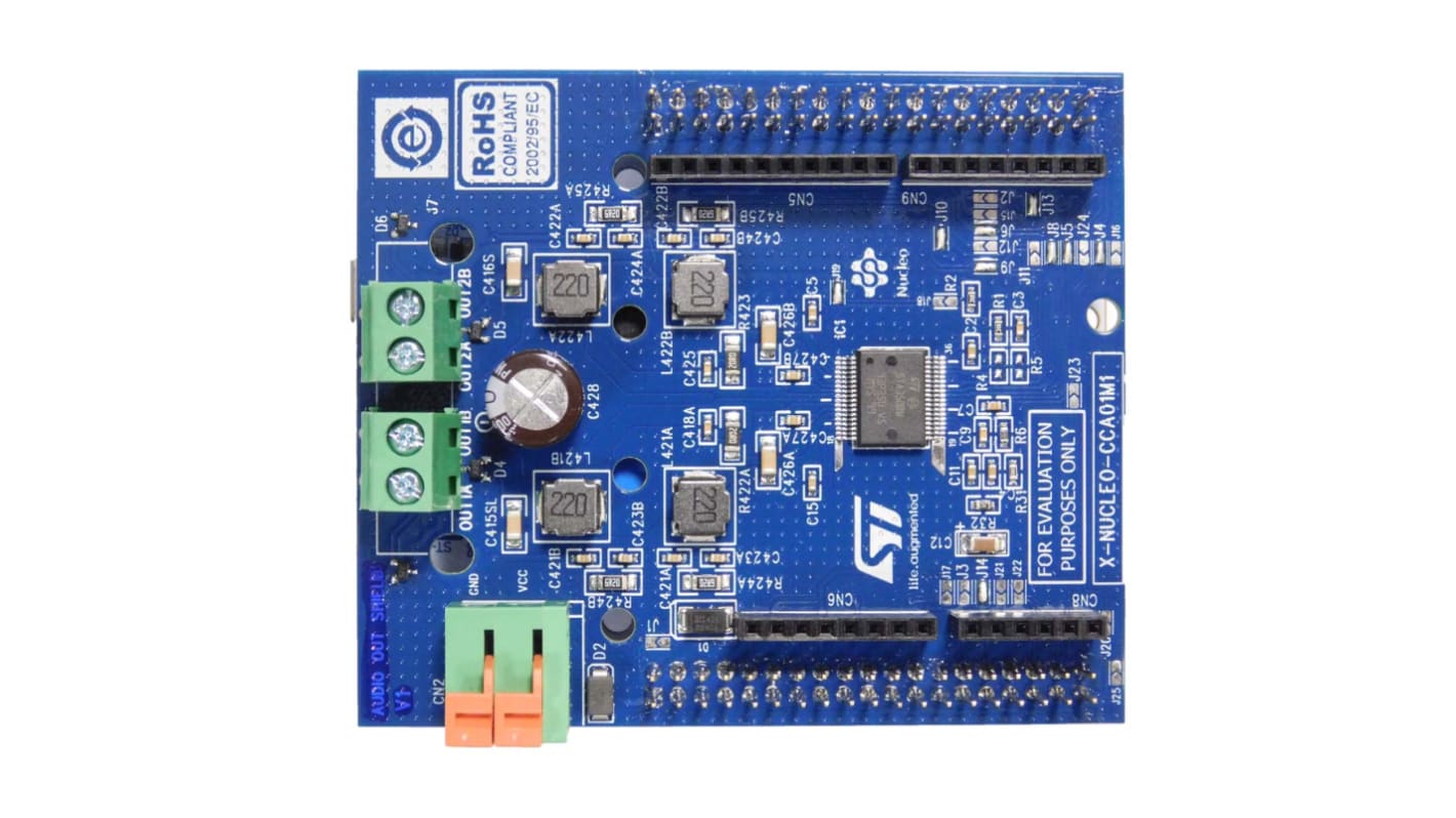 STMicroelectronics X-NUCLEO-CCA01M1, Sound Terminal Audio Amplifier Expansion Board for STM32 Nucleo for STA350BW