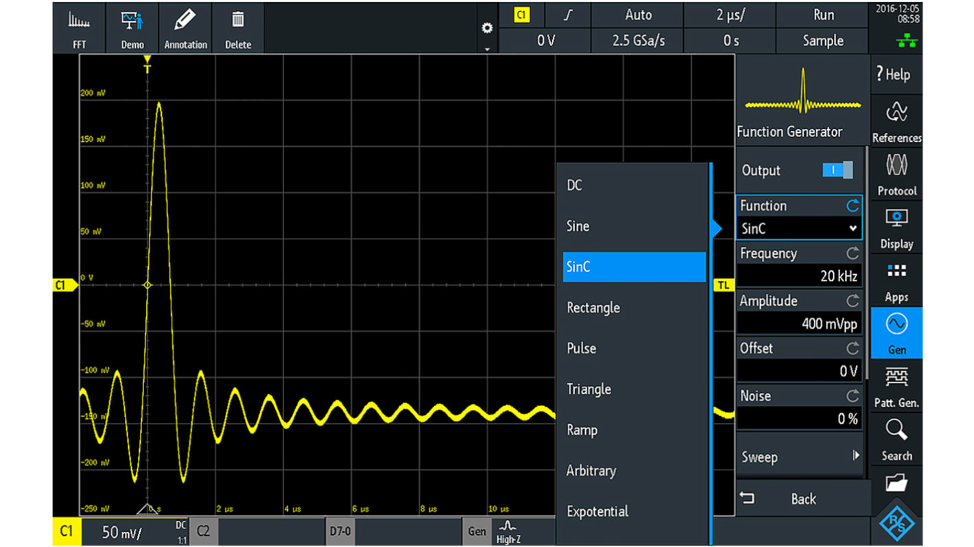 Rohde & Schwarz Triggering & Decoding Oscilloscope Software for Use with RTB2000 Digital Oscilloscope