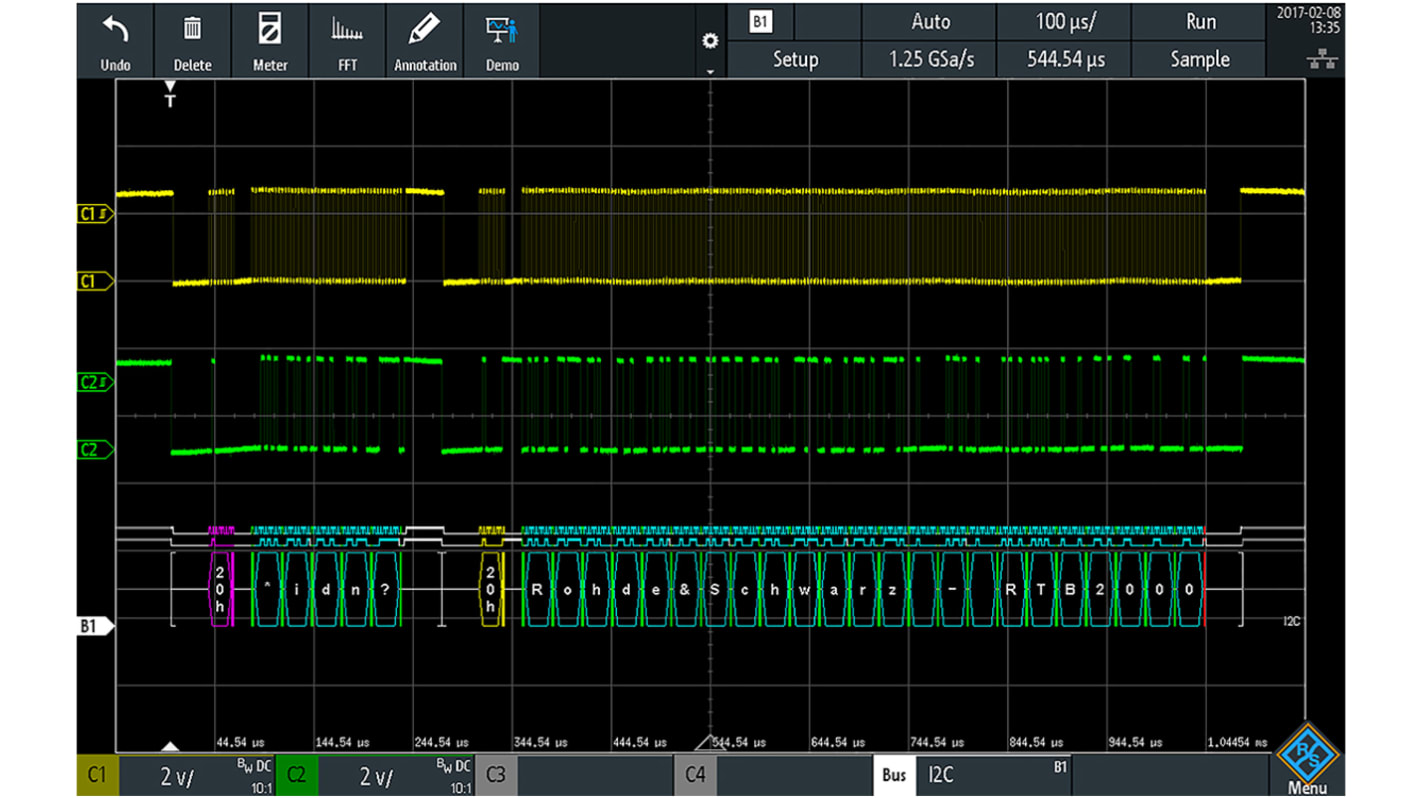 Rohde & Schwarz Triggering & Decoding Oscilloscope Software for Use with RTB2000 Digital Oscilloscope