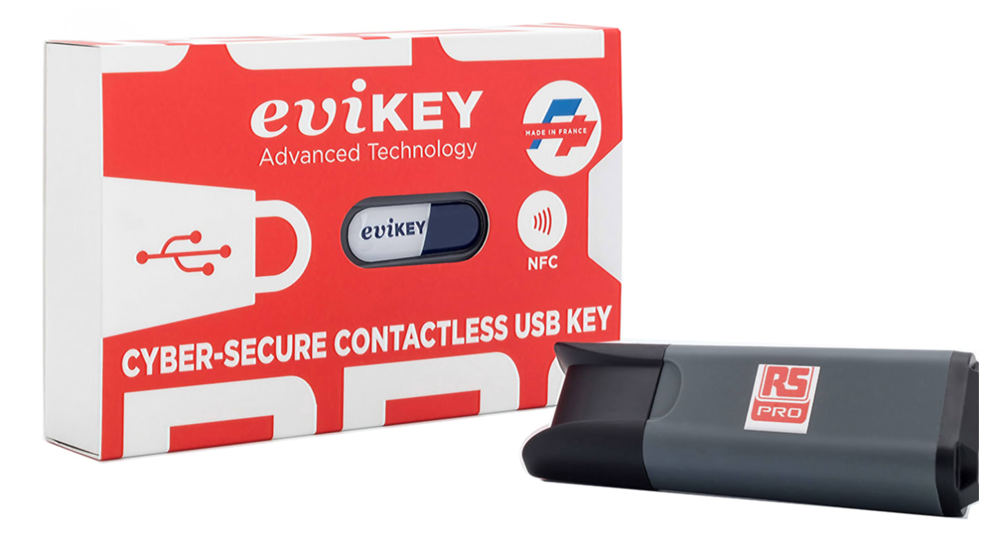 Clé USB RS PRO eviKEY-NFC Premium, 64 Go, USB 2.0