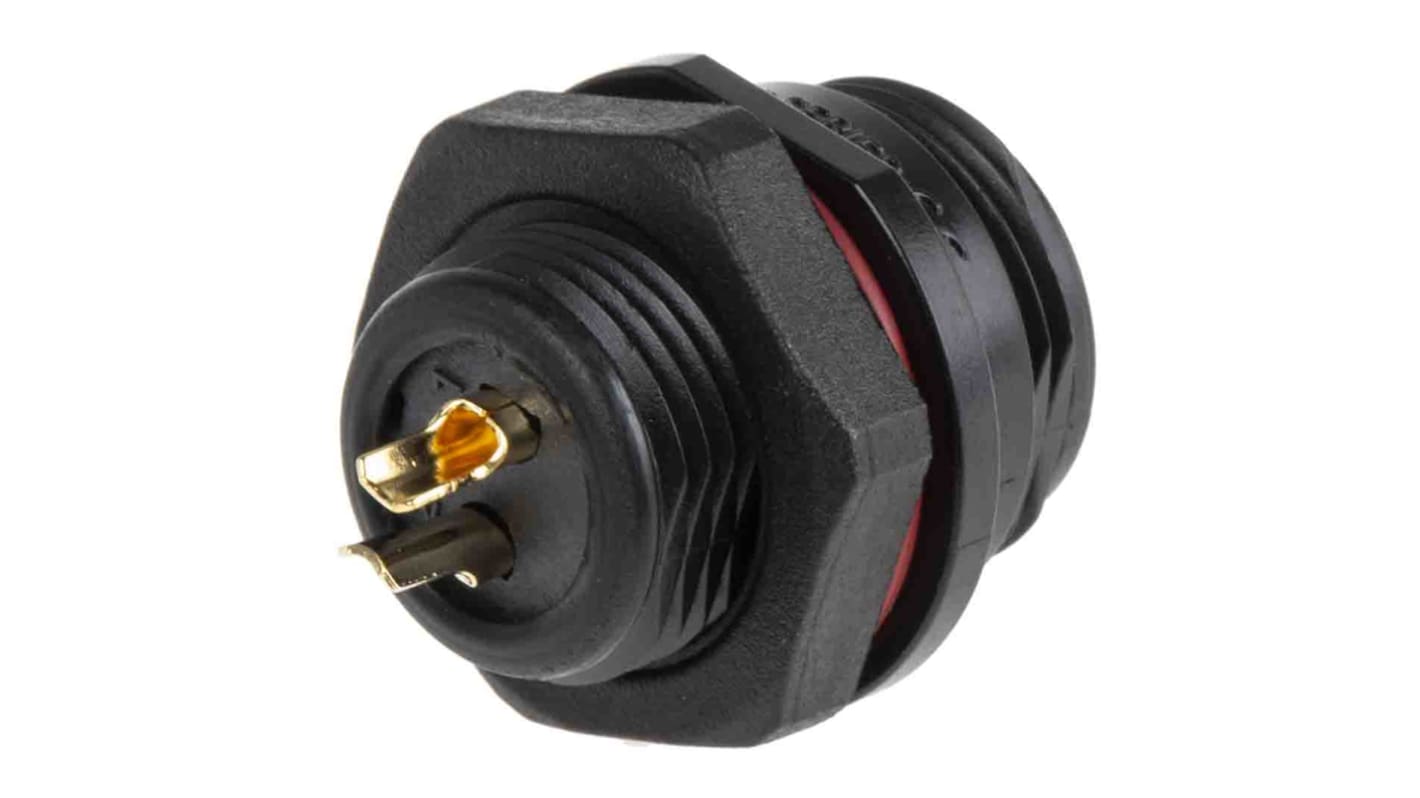 RS PRO Circular Connector, 2 Contacts, Panel Mount, Miniature Connector, Socket, Female, IP68