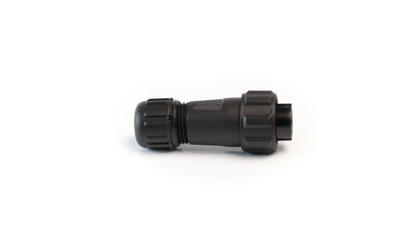 Conector circular RS PRO macho de 4 vías hembra, montaje aéreo, IP68