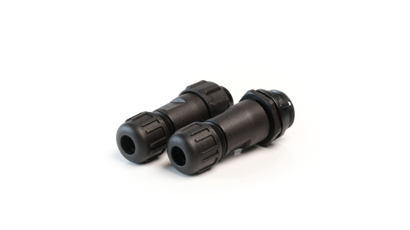 RS PRO Circular Connector, 2 Contacts, Cable Mount, Miniature ConnectorPlug and Socket, Male and Female Contacts, IP68