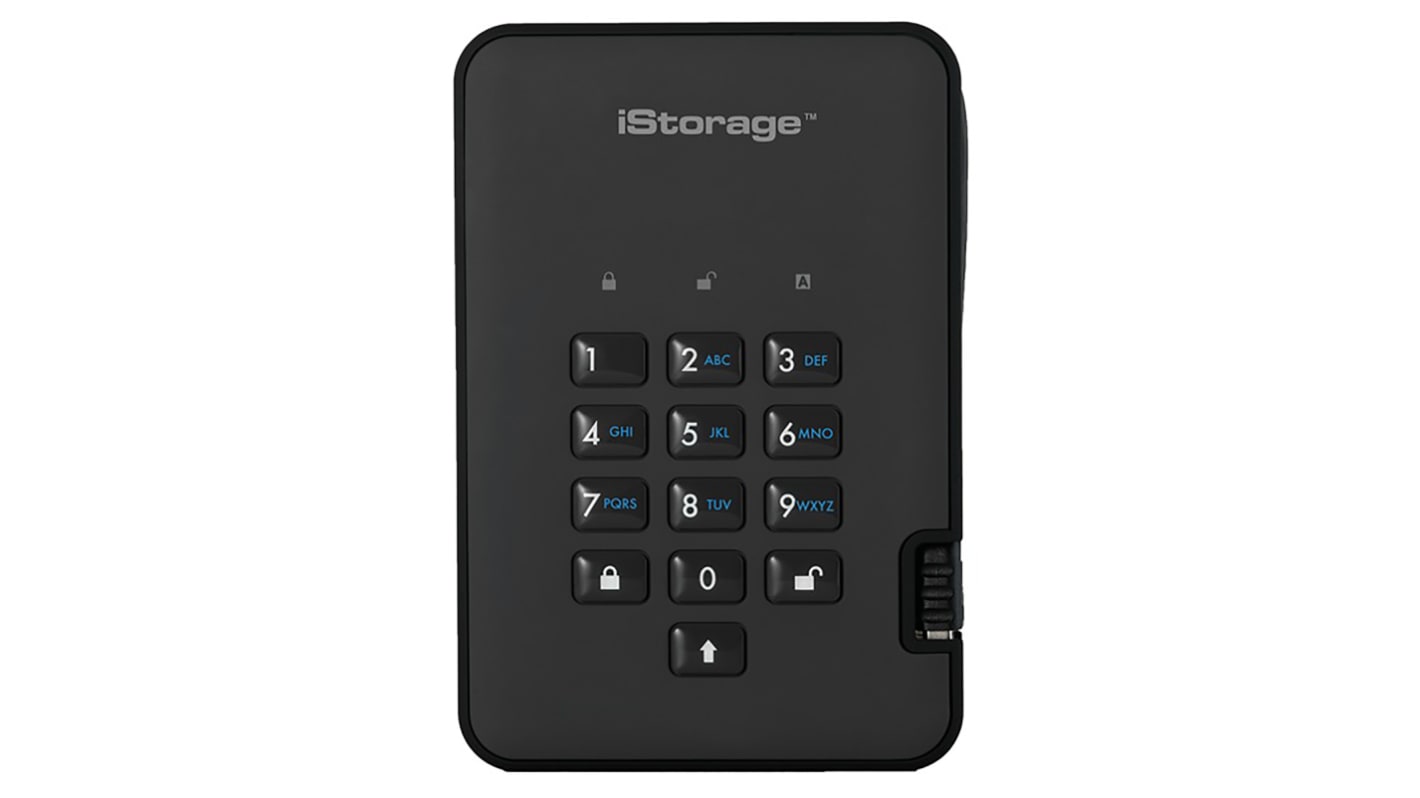 Disco duro externo externo iStorage de 500 GB, USB 3.1
