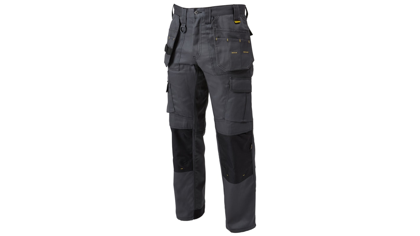 DeWALT Pro Tradesman Grey Men's Cotton, Polyester Work Trousers 32in