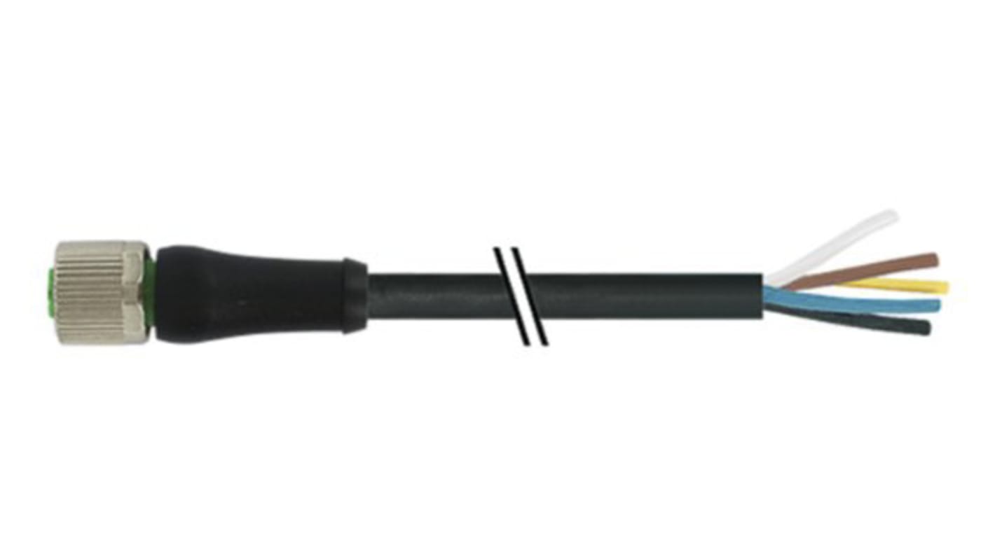 Kabel zasilający ze złączem Złącze M12 liczba rdzeni 5 długość 5m Rodzaj A Żeńskie