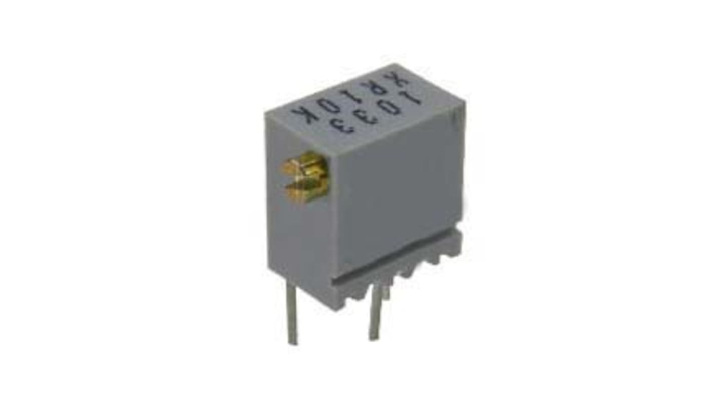 TT ElectronicsBI Trimpotentiometer 10kΩ ±10% ±100ppm/°C 0.25 W @ 85 °C 12-omgangs, Hulmontering, Loddeben, 64 Serien