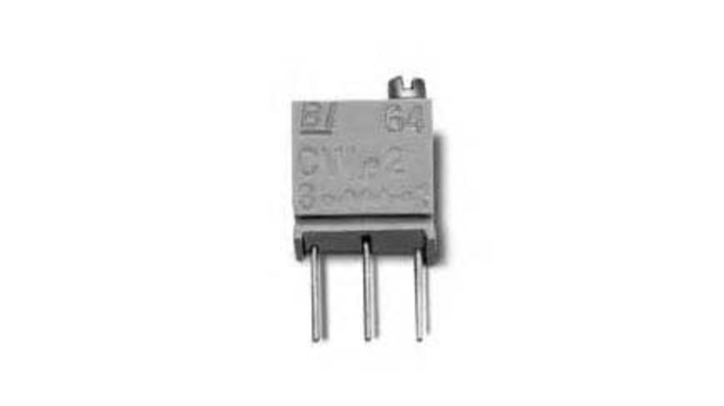 TT ElectronicsBI 64 12-Gang THT Trimmer-Potentiometer, Einstellung von oben, 20kΩ, ±10%, 0.25 W @ 85 °C, Lötstift, L.