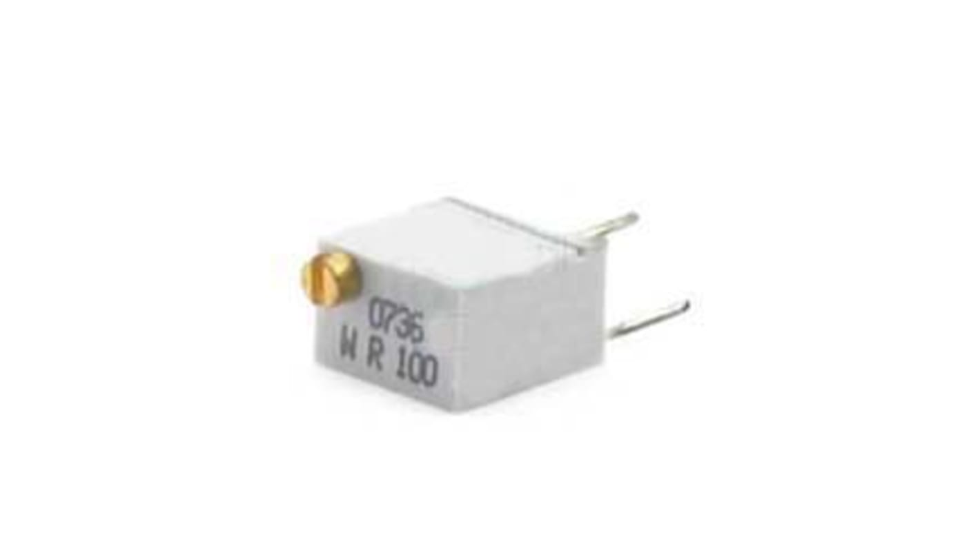 100Ω, Through Hole Trimmer Potentiometer 0.25 W @ 85 °C Top Adjust TT ElectronicsBI, 64