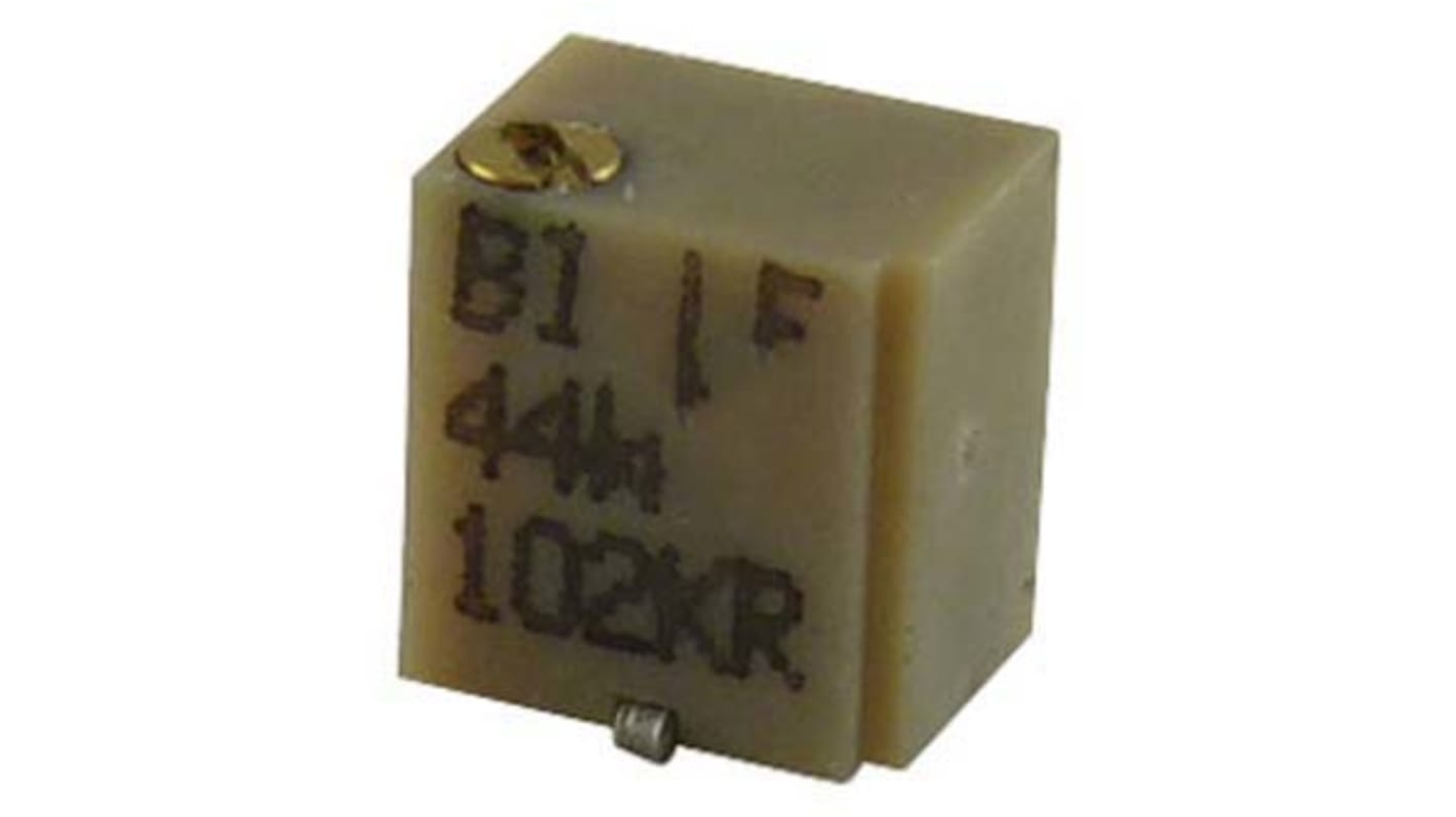 TT ElectronicsBI 半固定抵抗器（トリマポテンショメータ） 1kΩ 表面実装 9回転型 44WR1KLFT7